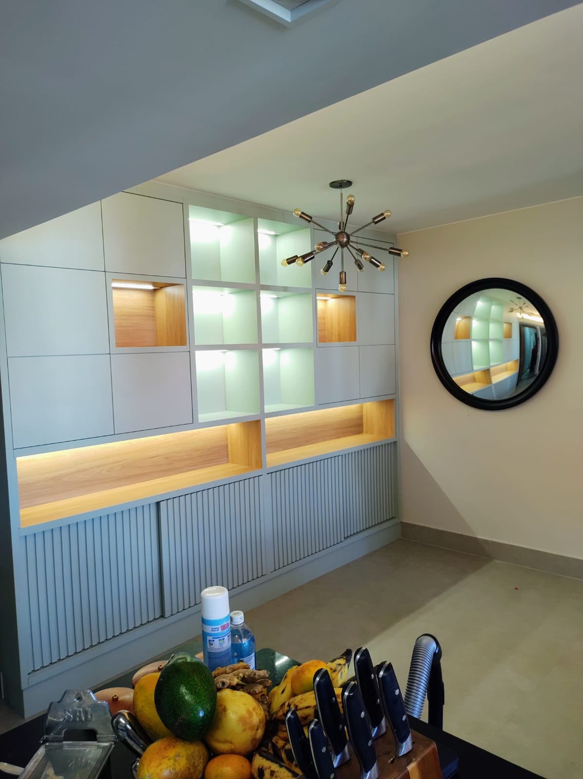 Painel planejado iluminado